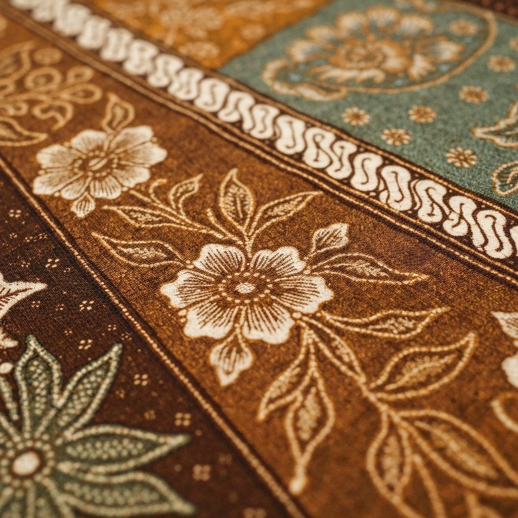 Traditional batik fabrics